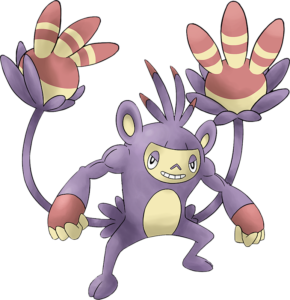 Ambipom – Evolves from Aipom