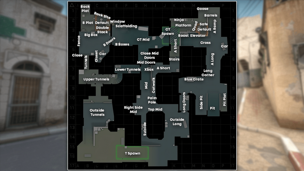 All CSGO Callouts Dust 2: Map Guide