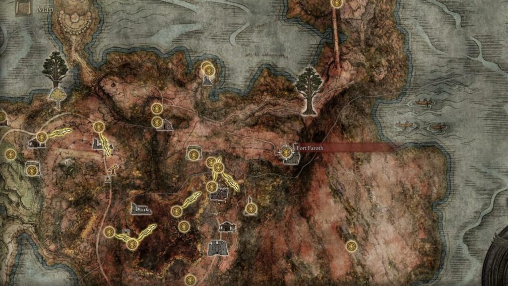 Fort Faroth Elden Ring Locations