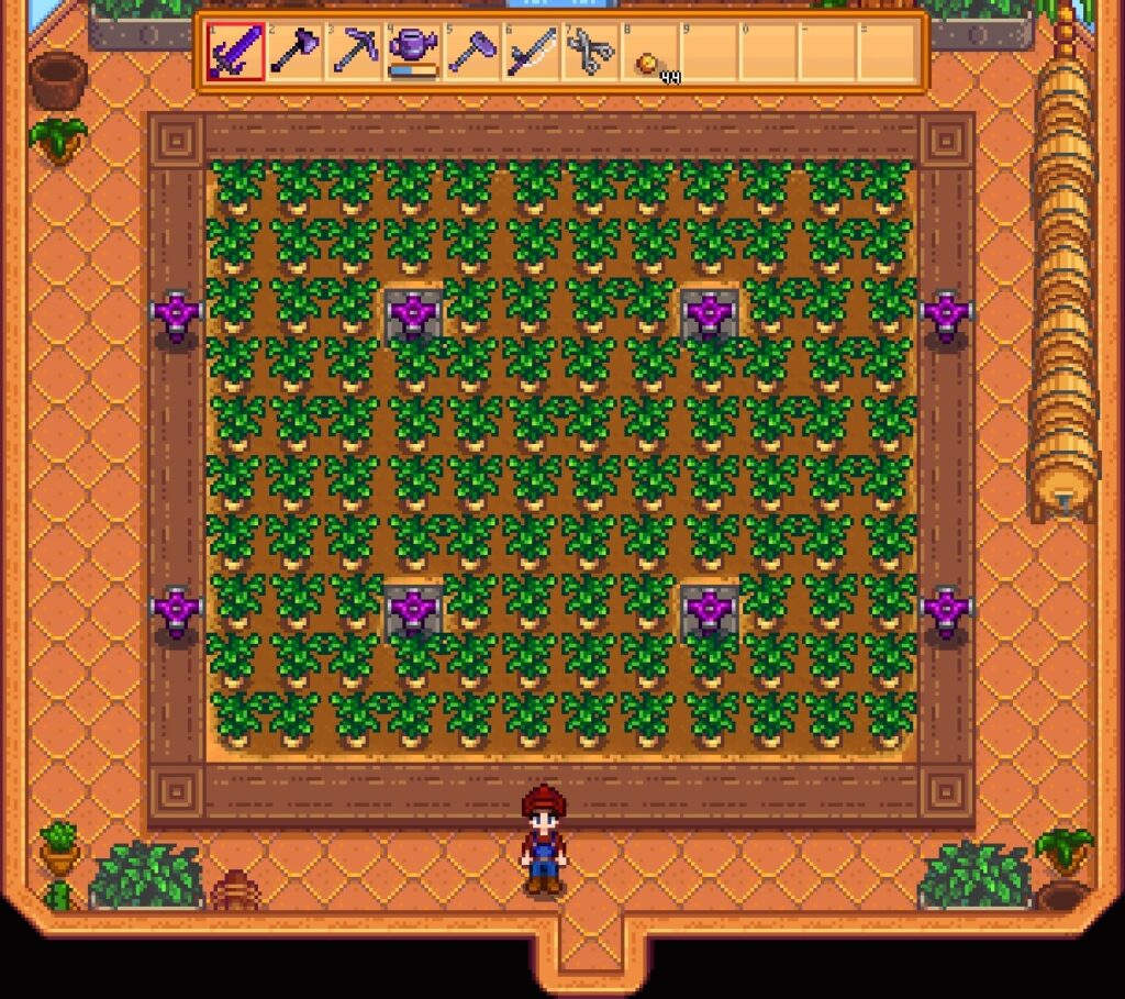 Iridium Sprinkler Range Everything About Stardew Sprinklers