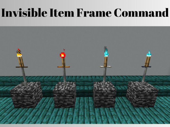 What is invisible item frame command in Minecraft?