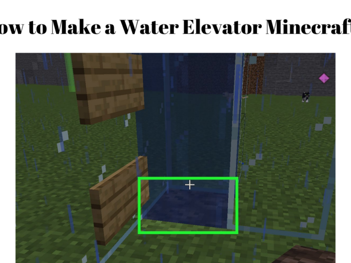 How to Make a Water Elevator Minecraft