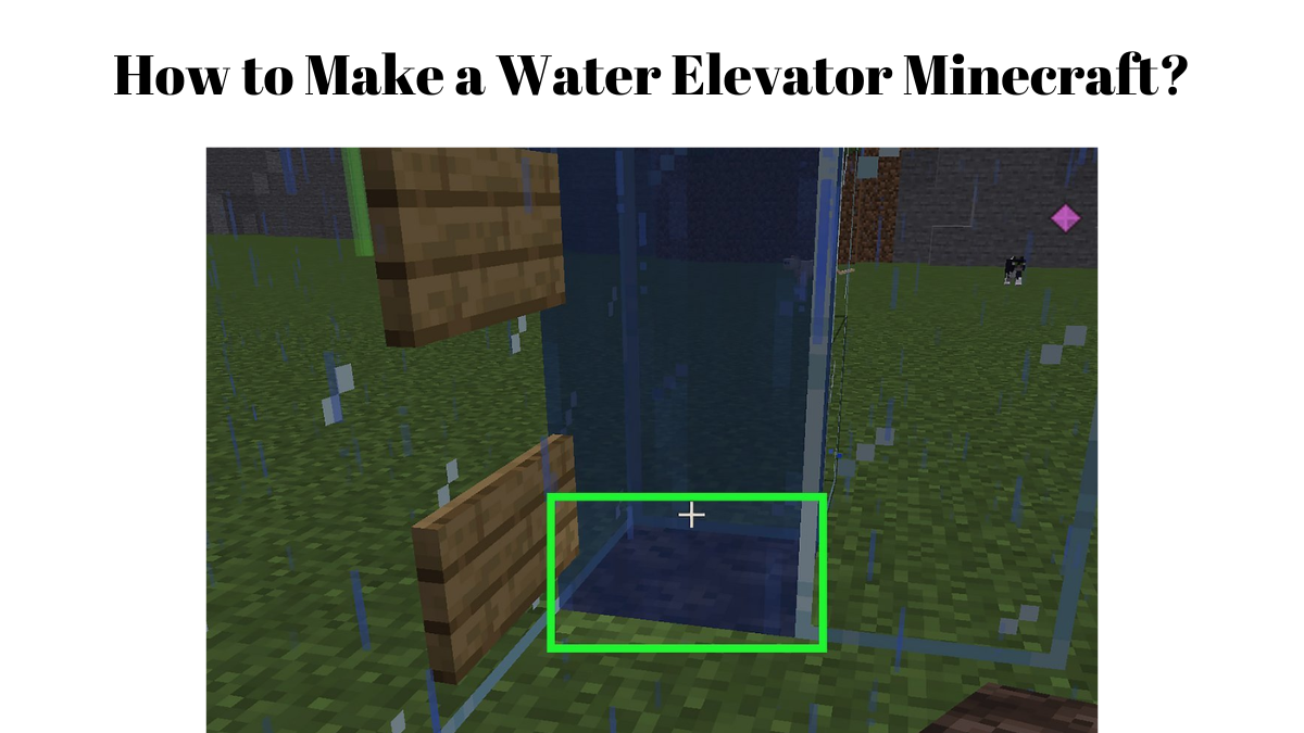 How to Make a Water Elevator Minecraft