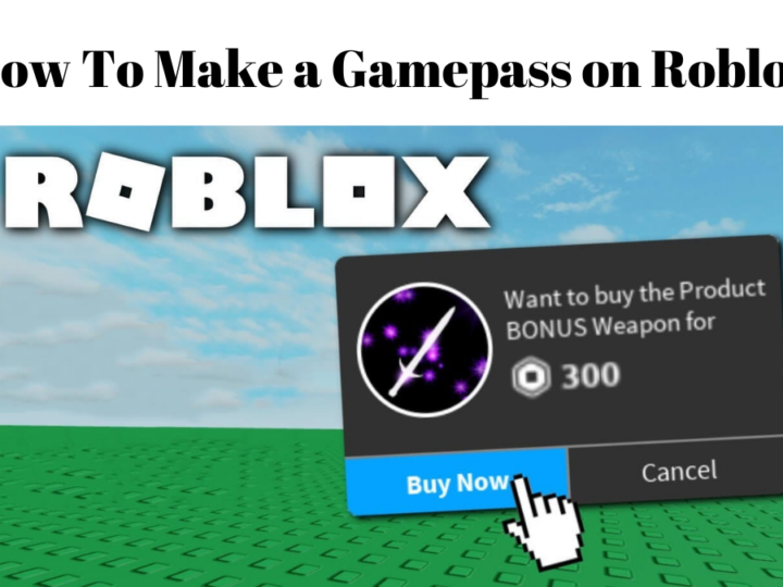 How To Make a Gamepass on Roblox